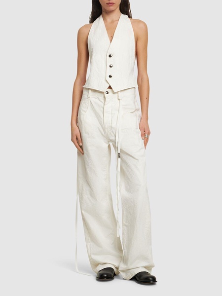 Monique cotton twill vest