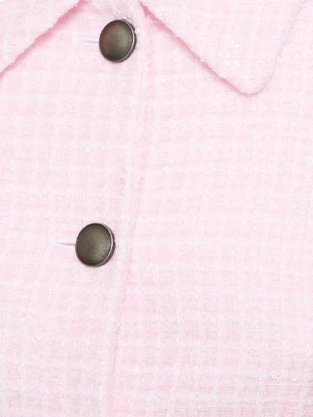 Sequined tweed single breasted jacket