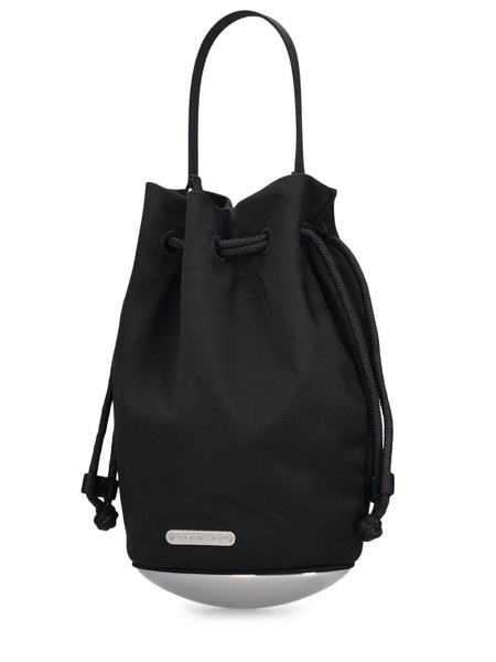 Mini Dome nylon twill bucket bag