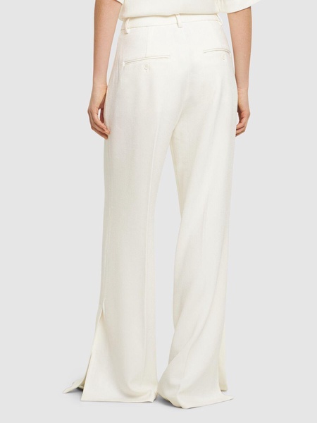 Lyra tech crepe wide pants