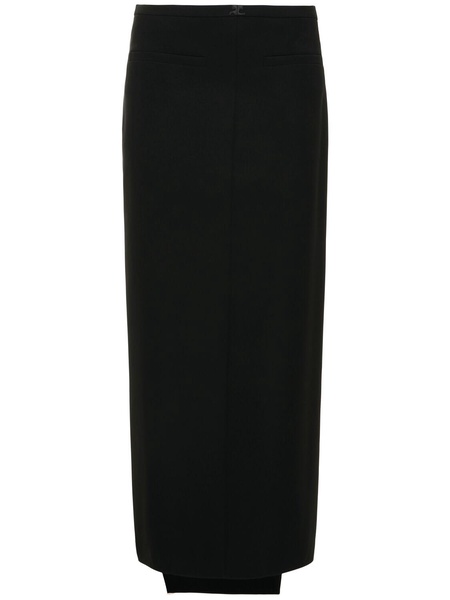 Heritage tech crepe maxi skirt