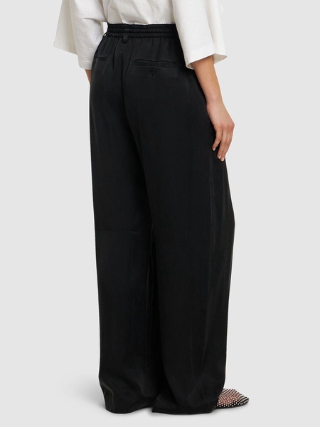 Pleated baggy pants