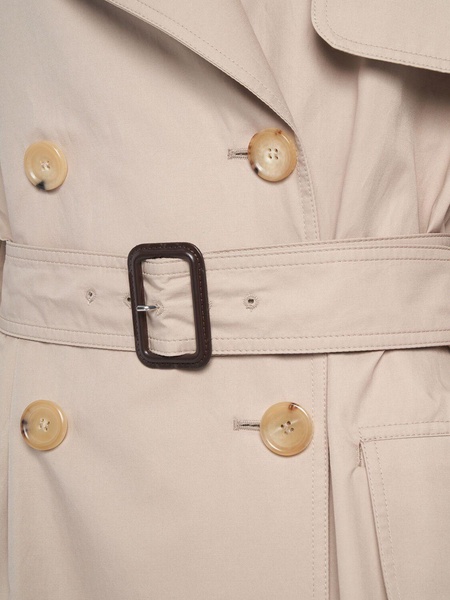 Mtrench twill trench coat