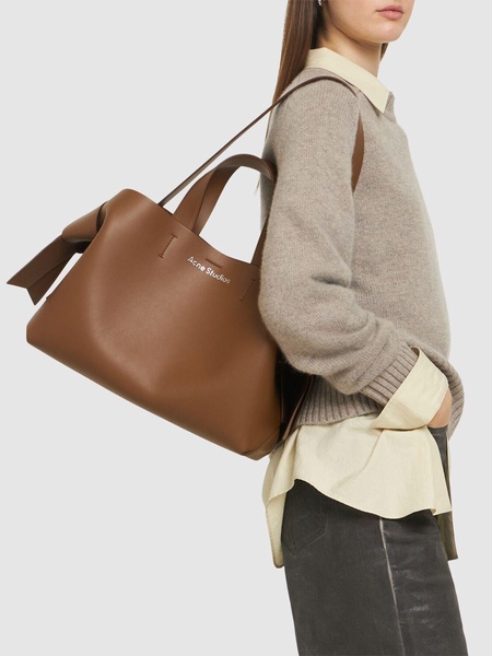 Musubi leather tote bag