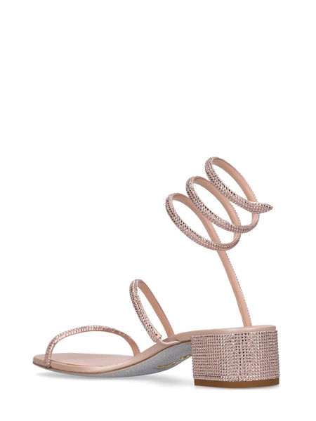 35mm Embellished satin sandals