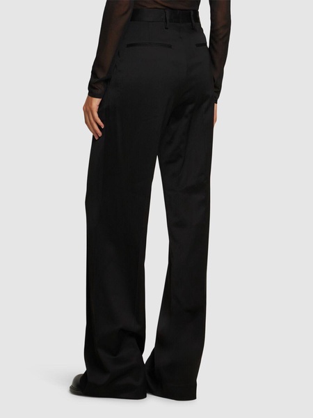 Portia viscose blend straight pants