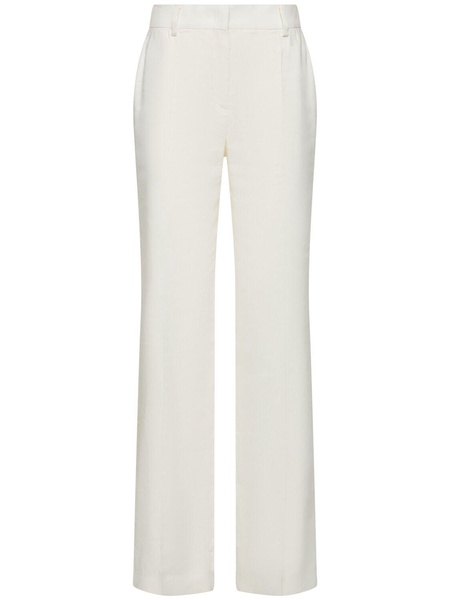 Linen blend wide leg pants