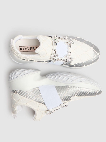 Viv Run cotton & mesh sneakers