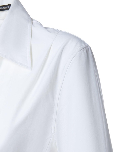Linsey open front poplin shirt