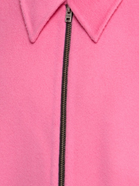 Zipped wool casual jacket