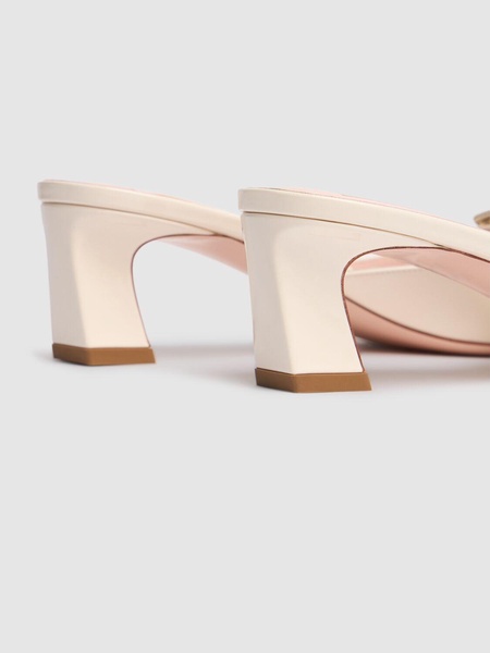 45mm Trompette patent leather mules