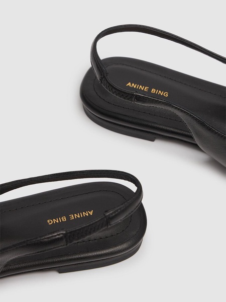 10mm Nina leather slingback flats
