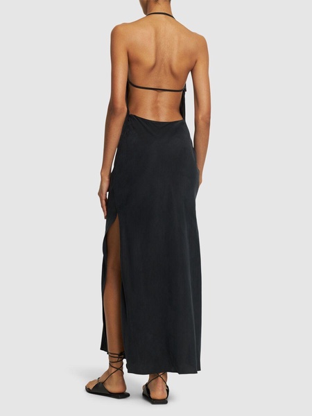 Lyocell halter dress