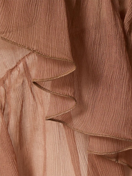 Sheer silk crepe shirt