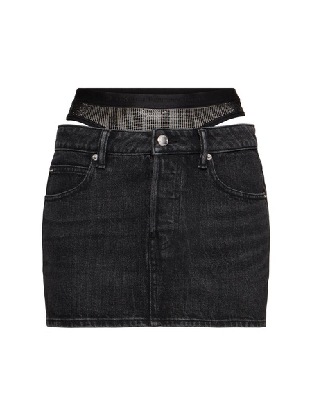 Mini skirt w/ mesh underwear