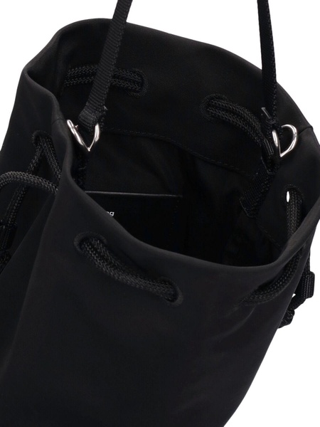 Mini Dome nylon twill bucket bag