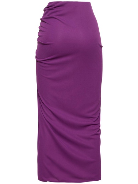 Paige high slit jersey midi skirt