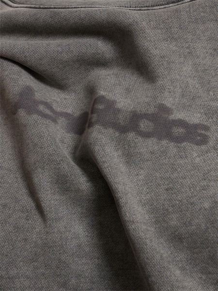 Cotton jersey logo crewneck sweatshirt
