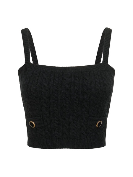 Wool knit top