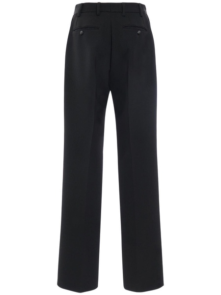 High waist wool  flared pants