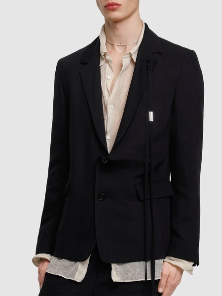 Galm deconstructed asymmetric blazer