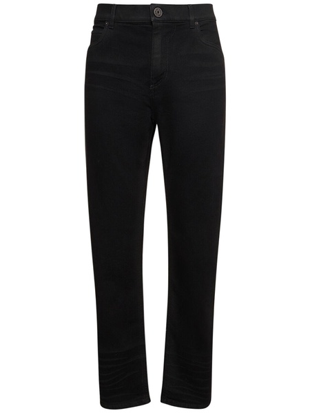 Regular cotton denim pants