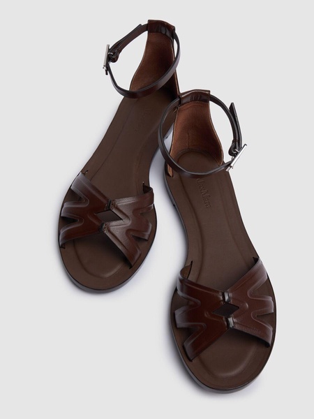10mm Doubleflat leather sandals