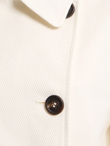 Padded cotton & linen jacket