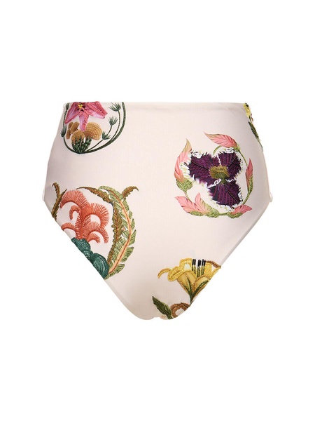 Magenta Marina printed bikini bottoms
