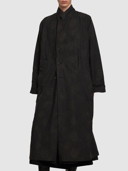 Cotton blend long coat