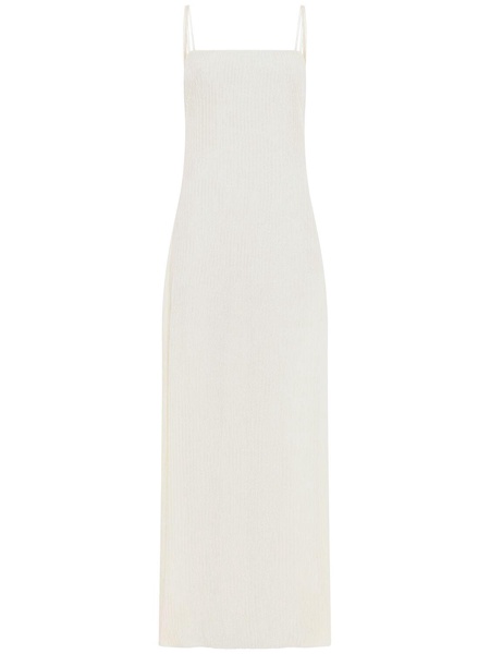 Avebury double plissé midi slip dress