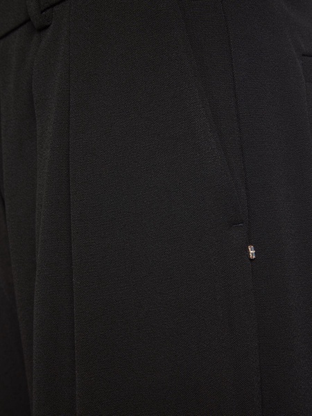 Hello pleated viscose wide pants