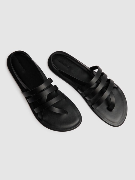 10mm Line leather sandals