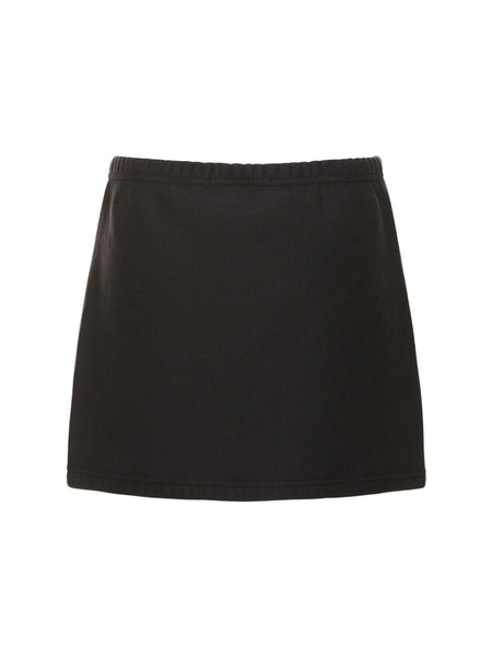 Cotton mini skirt w/ elasticated band