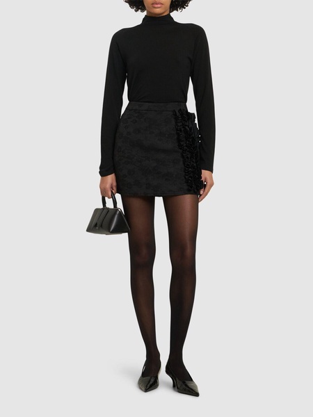 Ruffled mini skirt