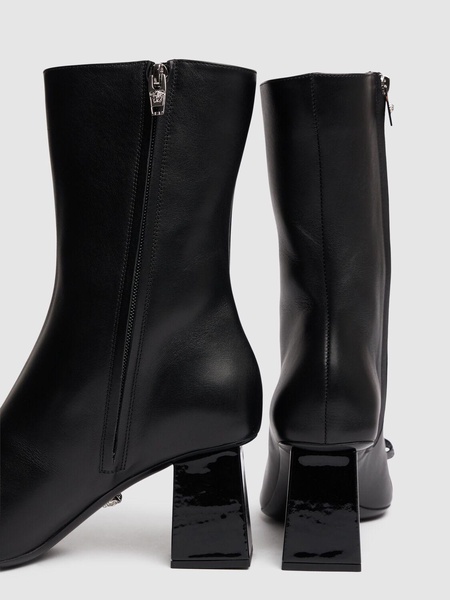70mm Leather ankle boots