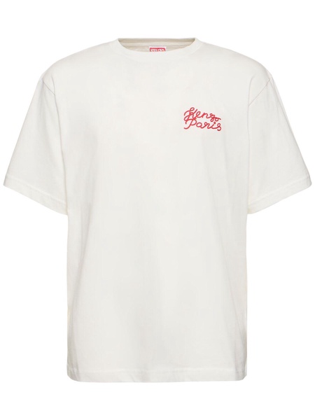 Oversized logo cotton t-shirt