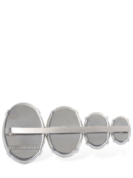 Crystal oval hair clip