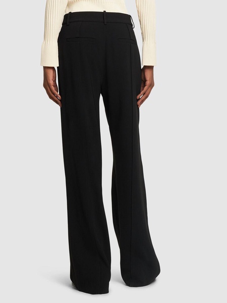 Weyes midrise crepe flared pants