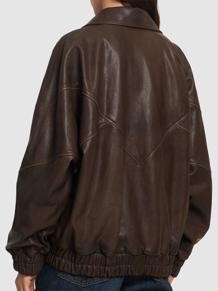 Letty Zenit leather bomber jacket