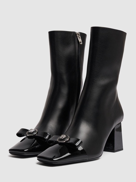 70mm Leather ankle boots