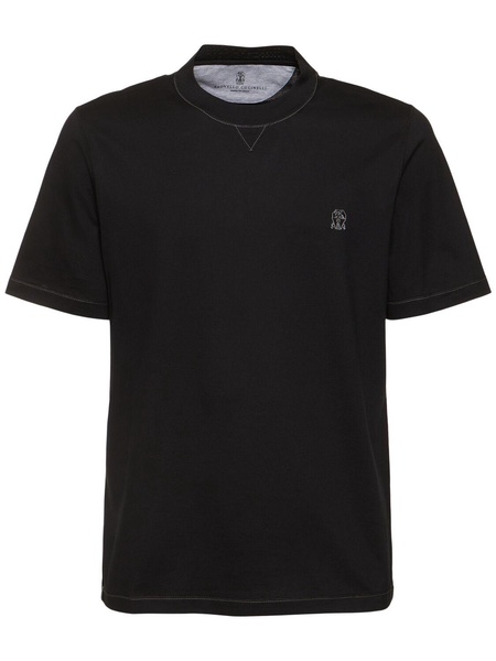 Brunello Cucinelli cotton logo t-shirt