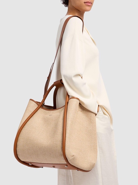 M Summer Marin raffia effect tote bag