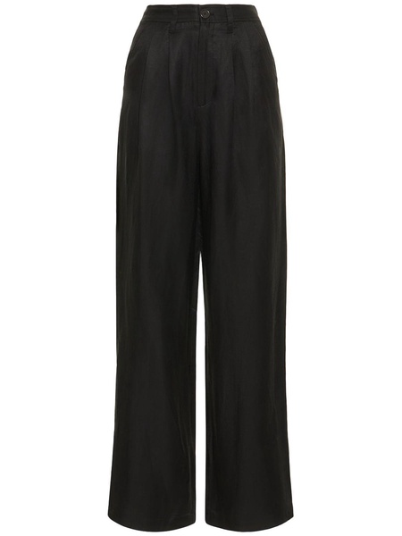 Carrie wide linen blend pants