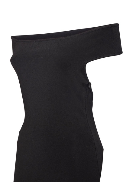 Knit viscose midi dress