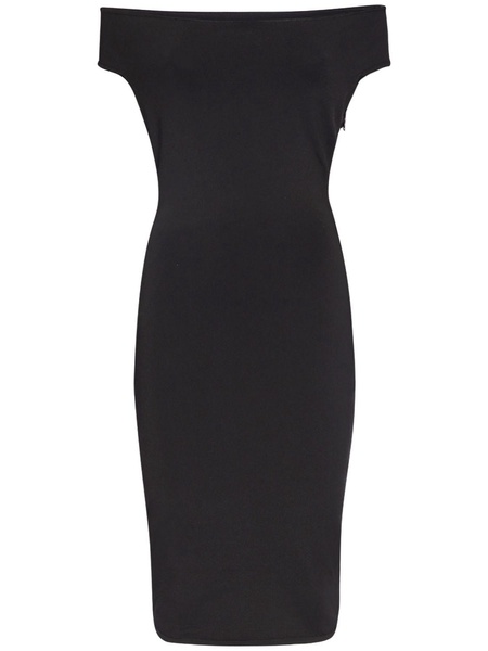 Knit viscose midi dress