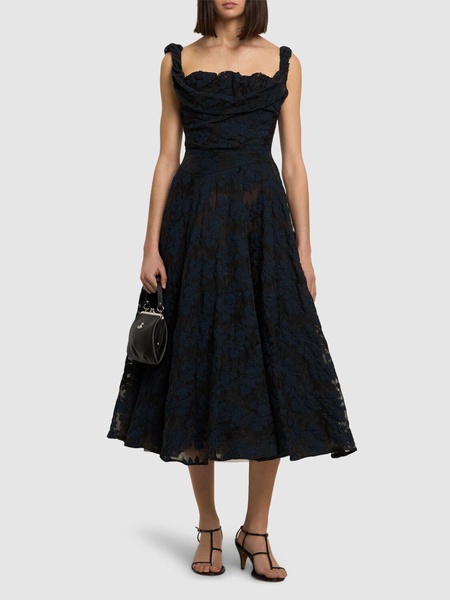 Chichi cotton blend midi dress