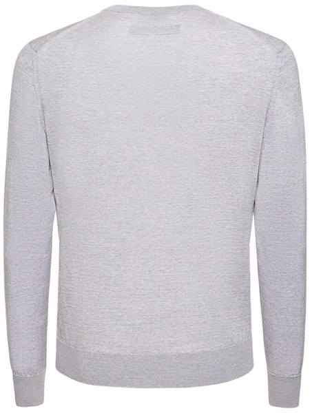 High performance wool crewneck sweater