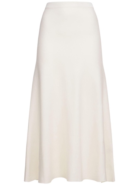Freddie wool blend knit midi skirt