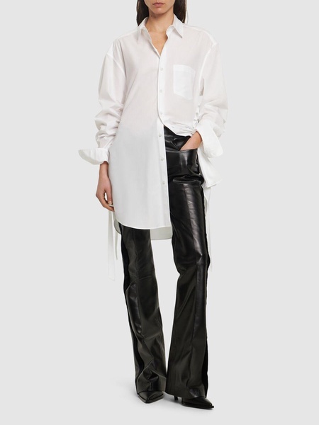 Dete long cotton poplin shirt